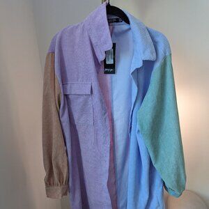Multi-Color Long Sleeve Corduroy Shirt - NEW!!!